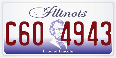 IL license plate C604943