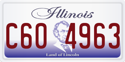 IL license plate C604963