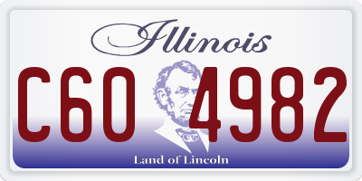 IL license plate C604982