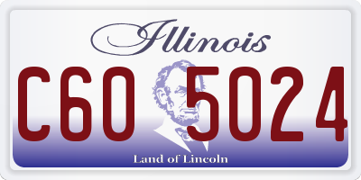 IL license plate C605024