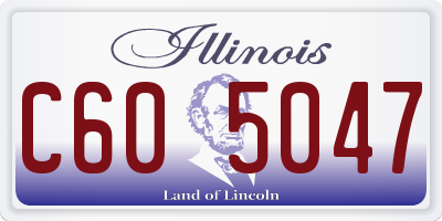 IL license plate C605047