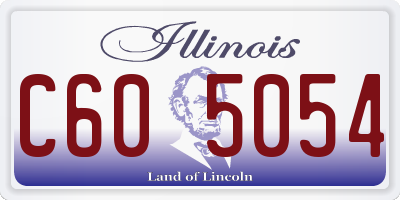 IL license plate C605054