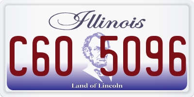 IL license plate C605096