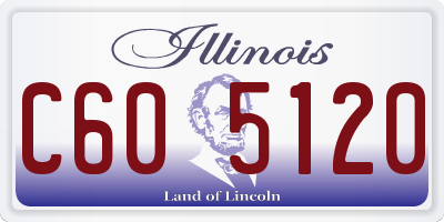 IL license plate C605120
