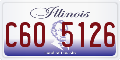 IL license plate C605126