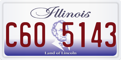 IL license plate C605143