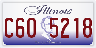 IL license plate C605218