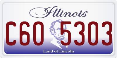 IL license plate C605303