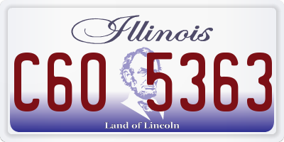 IL license plate C605363