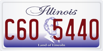 IL license plate C605440