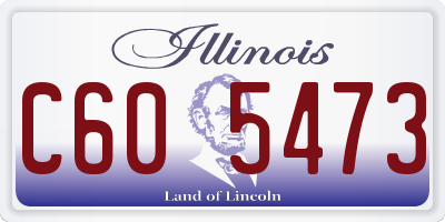 IL license plate C605473