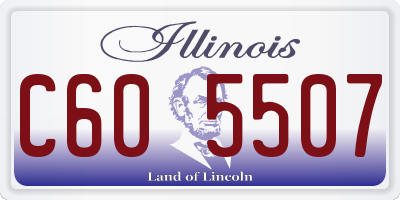 IL license plate C605507