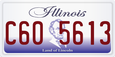 IL license plate C605613