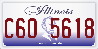 IL license plate C605618