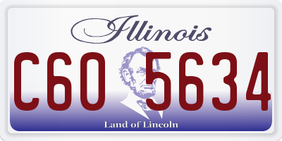 IL license plate C605634