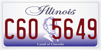 IL license plate C605649