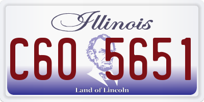 IL license plate C605651