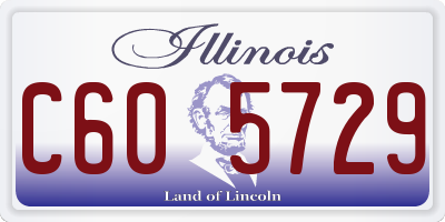 IL license plate C605729