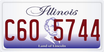 IL license plate C605744