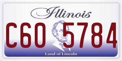 IL license plate C605784