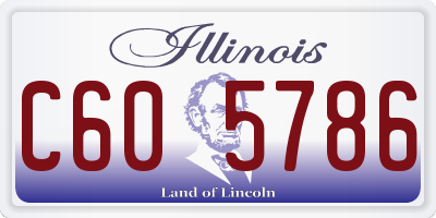 IL license plate C605786