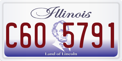 IL license plate C605791