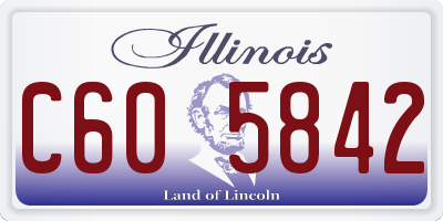 IL license plate C605842