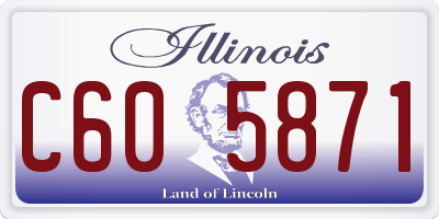 IL license plate C605871