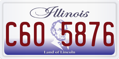 IL license plate C605876