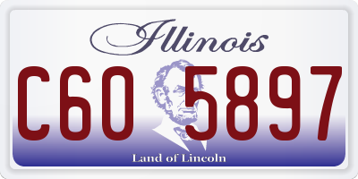 IL license plate C605897