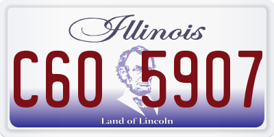 IL license plate C605907