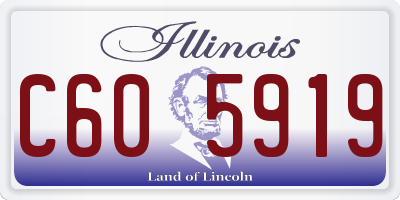 IL license plate C605919