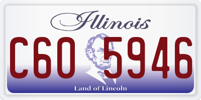 IL license plate C605946