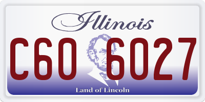 IL license plate C606027