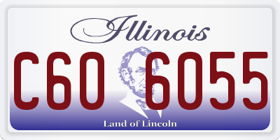 IL license plate C606055
