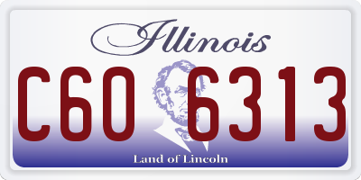 IL license plate C606313