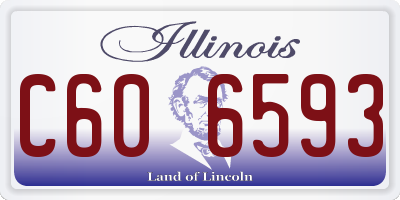 IL license plate C606593
