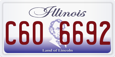 IL license plate C606692