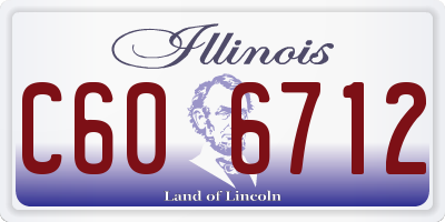 IL license plate C606712