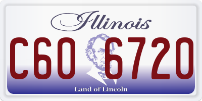 IL license plate C606720
