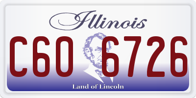 IL license plate C606726