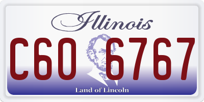 IL license plate C606767