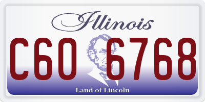IL license plate C606768