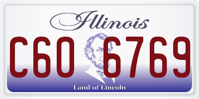 IL license plate C606769
