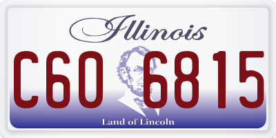 IL license plate C606815