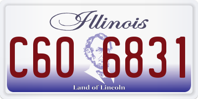 IL license plate C606831
