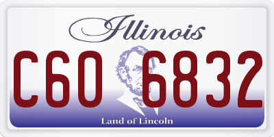 IL license plate C606832