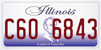 IL license plate C606843