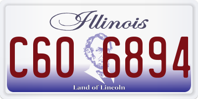 IL license plate C606894