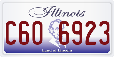 IL license plate C606923